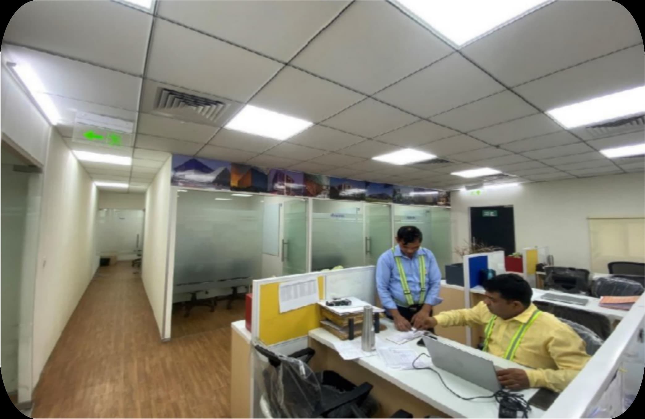Blue Star site office at Atrium Place, Udyog Vihar