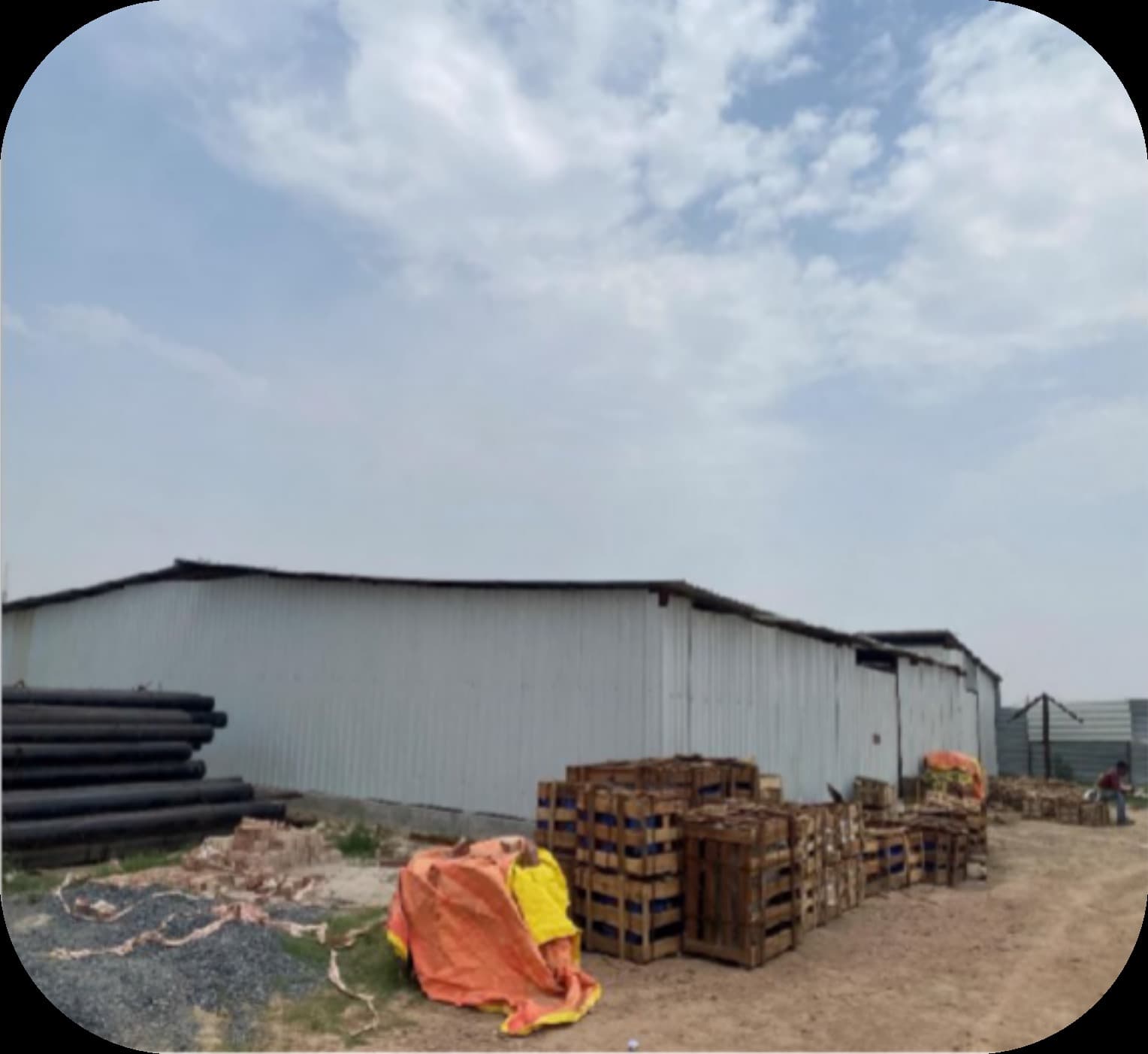 Maruti Suzuki manufacturing plant — site store and office container